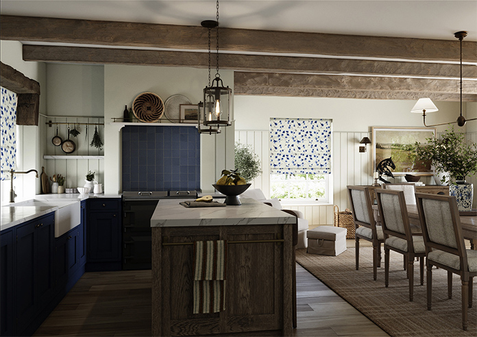 Como, Indigo - Roman Blind - Image 7